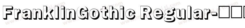 FranklinGothic Regular字体转换